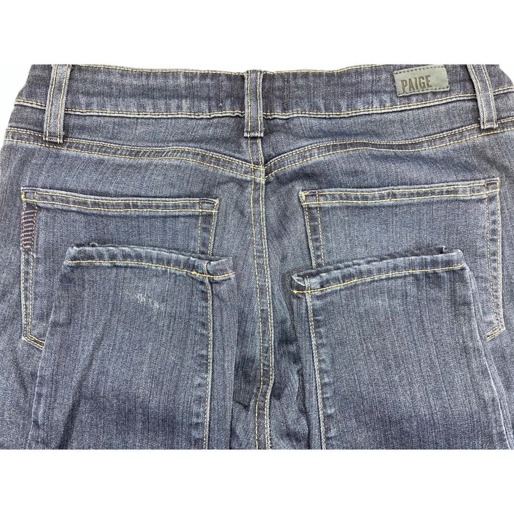 PAIGE mid Rise Skinny Hoxton Ankle Jeans W/28 Blue Hartmann Dark Wash - Picture 14 of 16